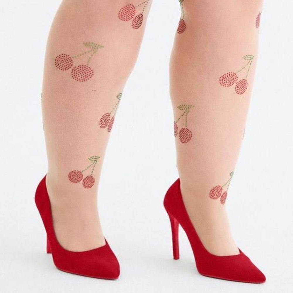 Torrid Retro Chic Cherry Tights - New